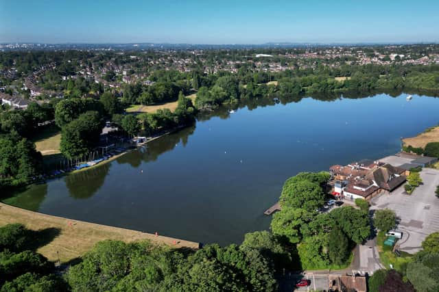 Powell's Pool covers a large area of Sutton Park