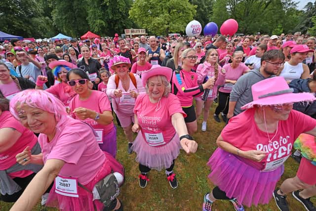 Hundreds of people took part in the running event in Himley Hall