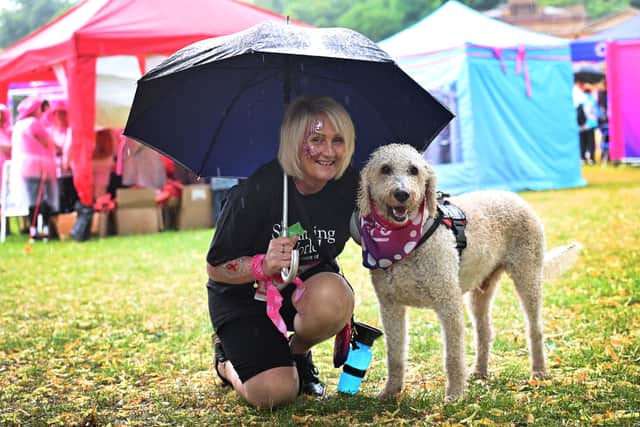 Sarah Lloyd ran with her lovely pooch Oscar