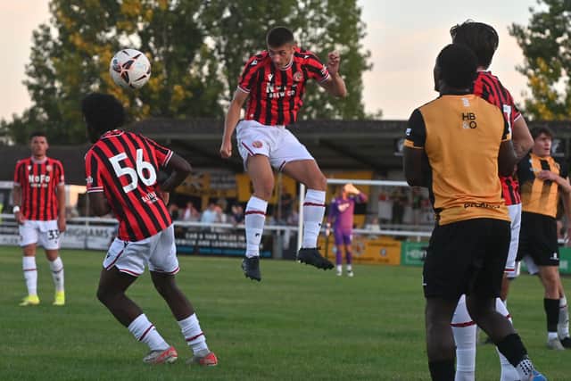 Action from Walsall's pre-season opener with Leamington