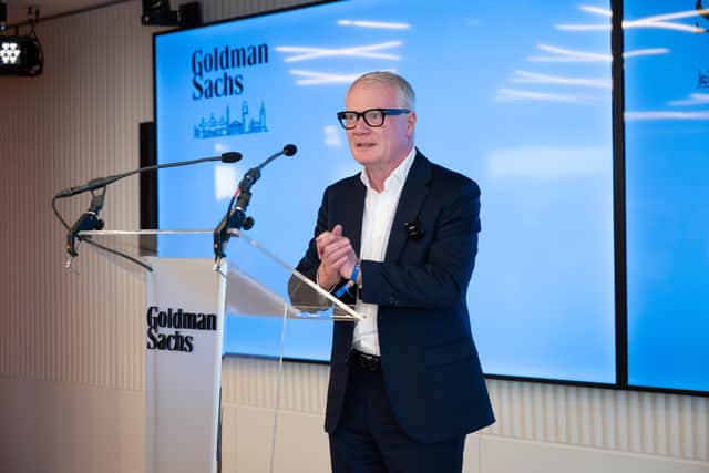West Midlands Mayor Richard Parker speaking at an event at Goldman Sachs. Photo: Goldman Sachs