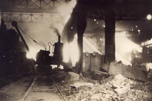 Inside the Earl of Dudley's steelworks at Round Oak. It was once said that half the world's steel was made within 20 miles.