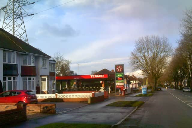 Warstones Road Texaco. Phot: Google