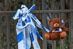 A stuffed bear was left at the scene of Dartmouth Road following the crash