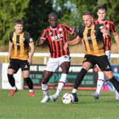 Action from Walsall's pre-season opener with Leamington