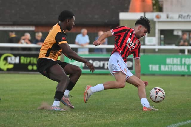 Action from Walsall's pre-season opener with Leamington