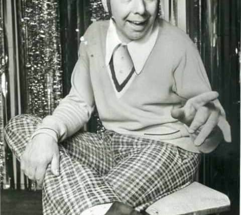 Comedian Tommy Mundon had a youthful look when pictured on stage here in April, 1977.