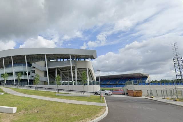 Alexander Stadium in Perry Barr, Birmingham. Taken from Google Maps.