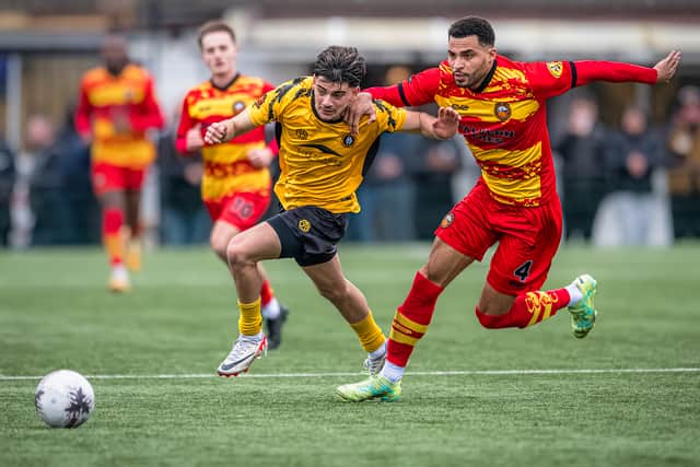 Ronan Maher registered four goals and six assists on loan in the National League North for Rushall Olympic in 2023-24. (Jim Wall)