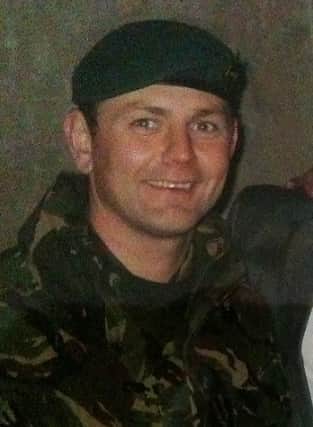Dave Pettifer while serving in the Royal Marines, with whom he did three tours of Afghanistan between 2002 and 2012.