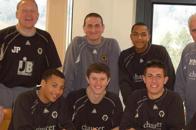 A first professional deal, with other young hopefuls!