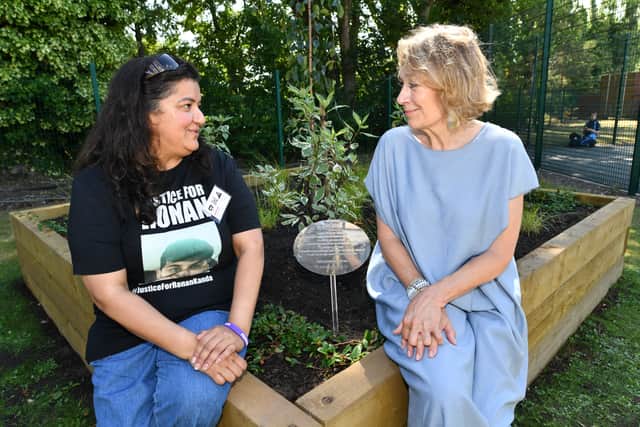 Pooja Kanda was joined by Beverley and Mark Brindley, who also lost their son to knife crime in 2017