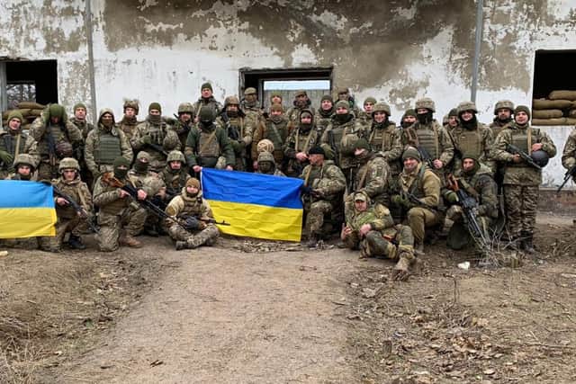In 2019 Jonathan helped train Ukrainian troops