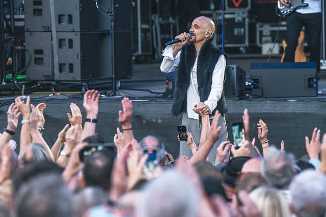 James' lead singer Tim Booth had the crowd begging for more. Credit: Ian Knight / Z70 Photography