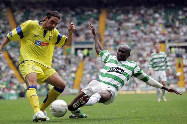In action for Celtic