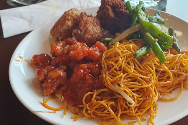 The colours of the food are very vivid