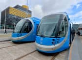 A West Midlands Metro tram