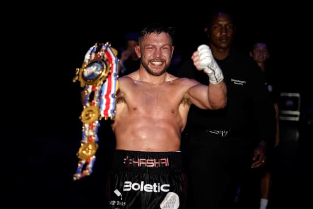 Birmingham, UK: Conah Walker v Liam Taylor, British Welterweight Title
21 June 2025
Picture By Dave Thompson Matchroom Boxing
Conah Walker celebrates his win.