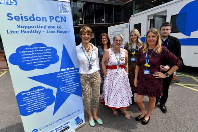 Staff from Seisdon PCN covering South Staffordshire held a supporting healthy and happy living event.
Pictured left , Doctor Katarzyna Greiner with the team.