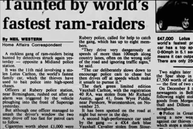 Newspaper from the time