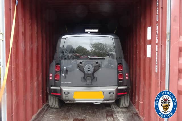 One of the cars that was taken