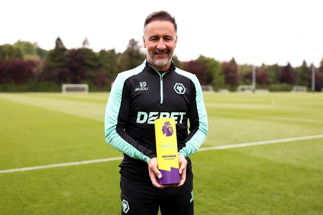 Vitor Pereira wins manager of the month for April, 2025 (Photo by Jack Thomas - WWFC/Wolves via Getty Images)