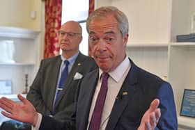 .Reform UK leader Nigel Farage meeting with the newly elected Staffordshire County Council leader, cabinet and Reform UK group