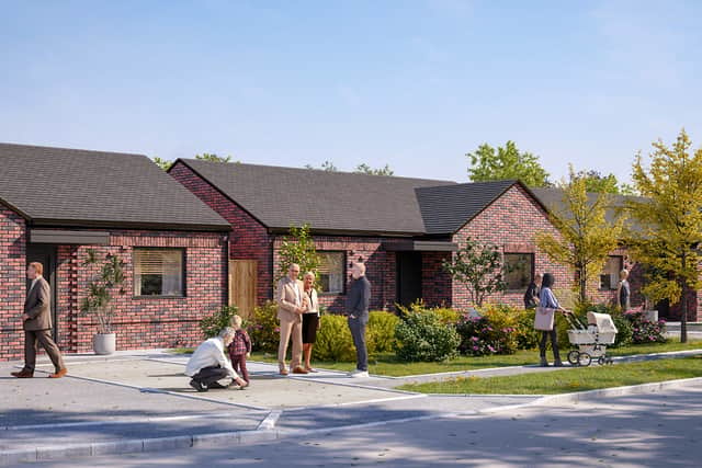 Computer generated image of what the new homes on the Lincoln Green Estate could look like