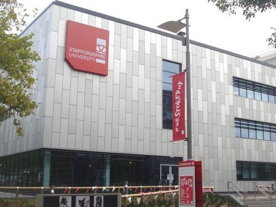 Staffordshire University enjoyed a rise of two places nationally