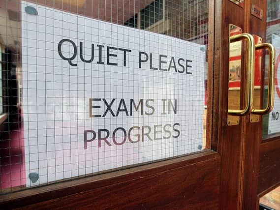 School exam stock