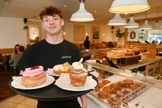 Dylan Johnson, 18, from Codsall works at Medicine Kitchen and Bakery. Photo: Steve Leath