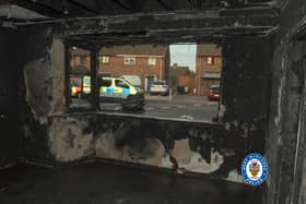 Devastation left behind at the home on Plascom Road, Wolverhampton
