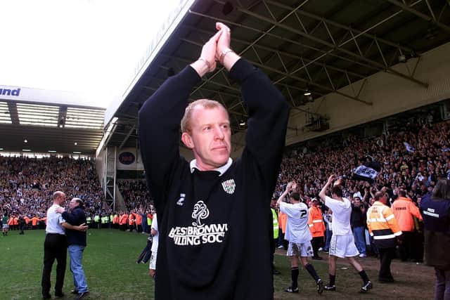Gary Megson won the first of two promotions with Albion in 2002.