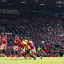Pablo Sarabia scores Wolves’ winner (Martin Rickett/PA)