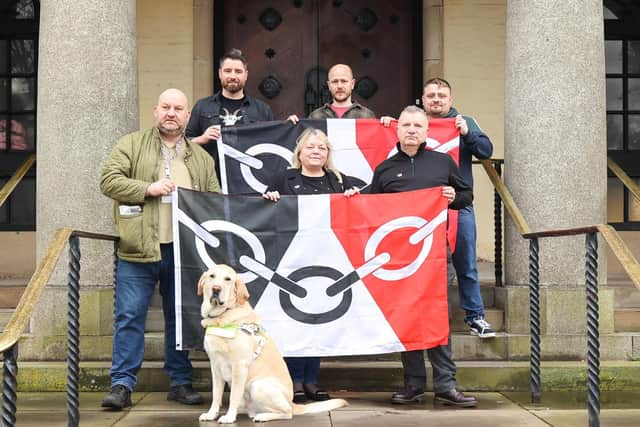 Councillor Peter Drake, top row, centre, at the launch of the Black Country Party last year