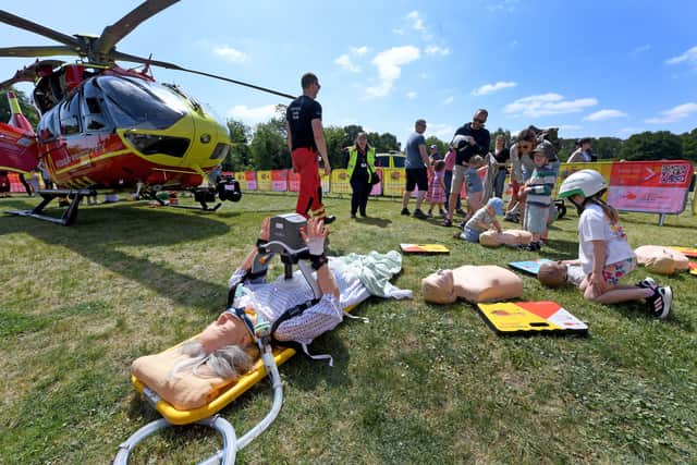 The day included a host of activities for youngsters to find out more about the charity's lifesaving work.