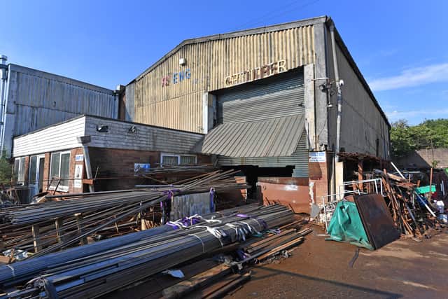 Crews at the scene of the Webnor Ind. Estate fire, off the Ettingshall road, Wolverhampton