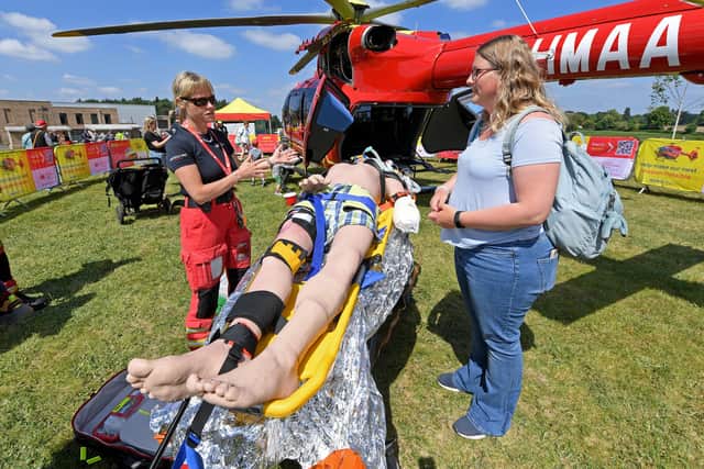 Experts were on hand to talk about the work of the lifesaving charity.
