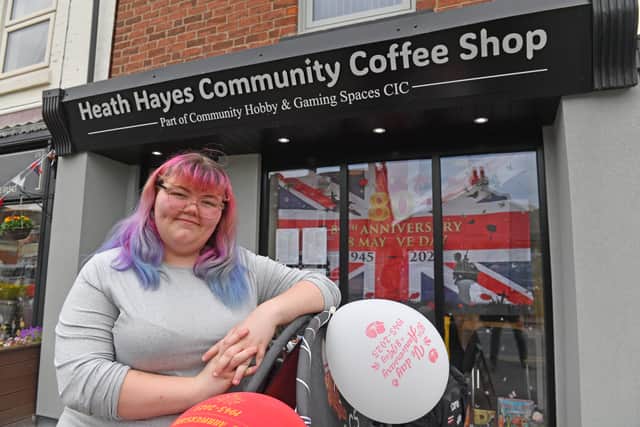 Carys Cecil, who helps run the Heath Hayes Community Coffee Shop said she can't think of a bad thing about the area