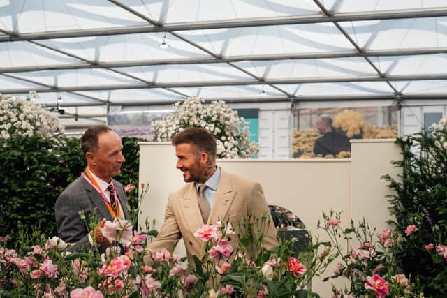 David Beckham visited the garden.