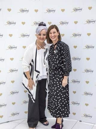 Caroline with Slimming World founder Margaret Miles Bramwell, OBE who died earlier this year.