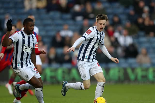 Great Barr-born Fenton Heard impressed on his first senior appearance in January 2024. He has been released. (Photo by Adam Fradgley/West Bromwich Albion FC via Getty Images).