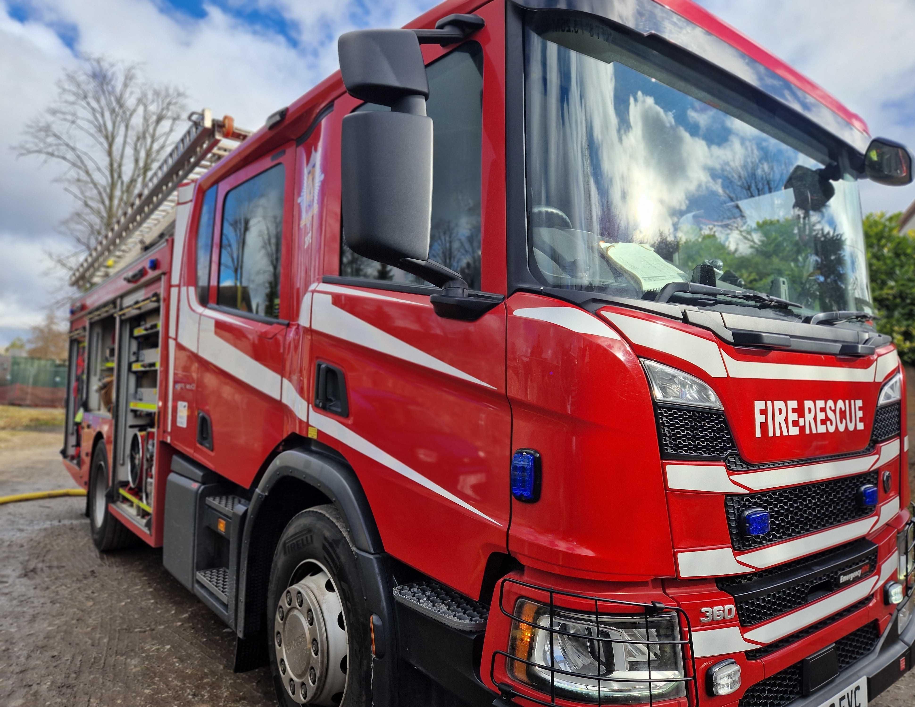 Shifnal skip fire sparks call out for firefighters