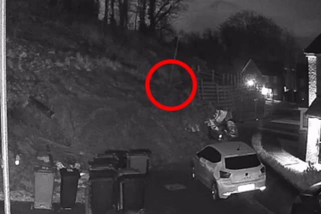 A landslip at Haden Cross Drive, in Cradley Heath.