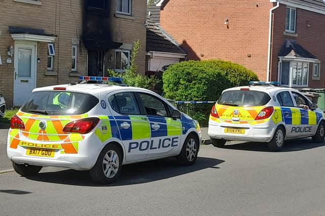 The scene in Lunt Place, Bilston.