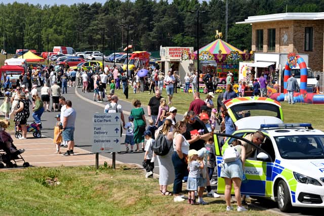 Hundreds of people turned out for the open day.