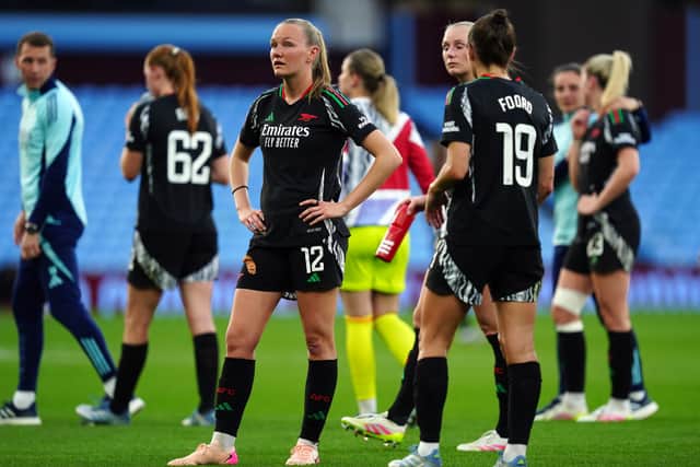 Arsenal's Frida Maanum after the Barclays Women's Super League match at Villa Park, Birmingham. Picture date: Wednesday April 30, 2025.