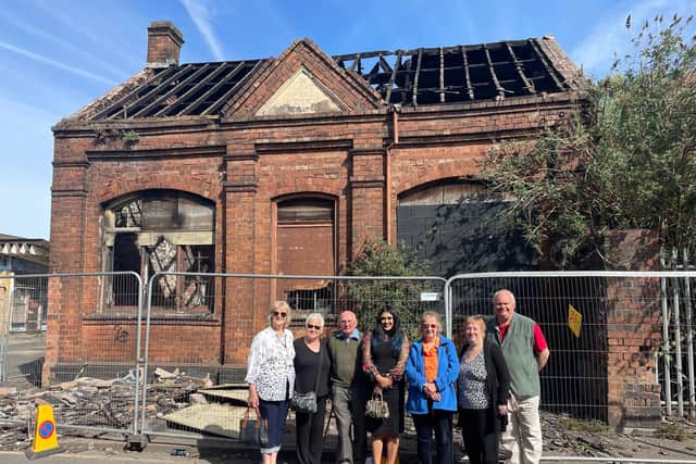 L-R Fran Davis, Jacqueline Read, vice chairman Ralph Jackson, councillor Simran Cheema, Liz Ince, Jan Morgan, chairman Brian Read