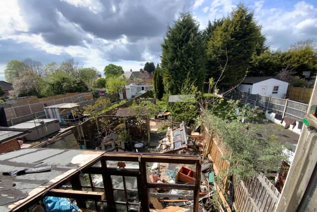 Back yard at 38 Trees Road, Walsall