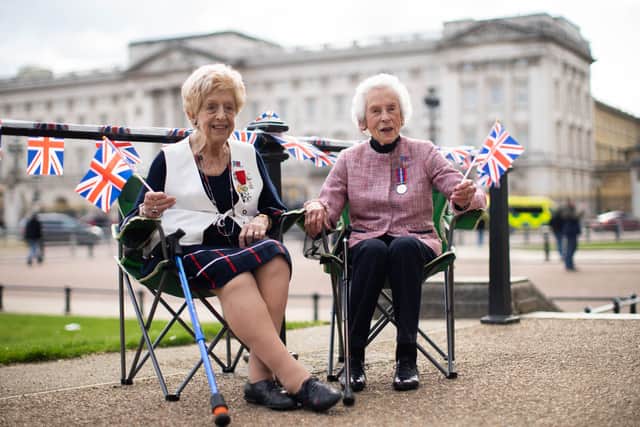 Second World War veterans are ready to enjoy their tea with King Charles III